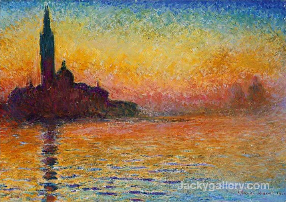 Sunset in Venice, by Claude Monet paintings reproduction